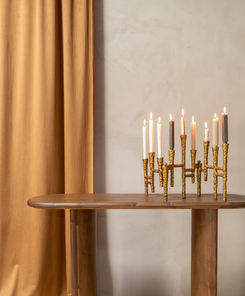 media image for VAILA Candle Holder in Gold 253