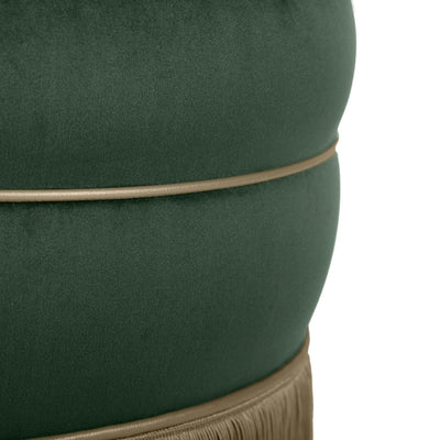 product image for Lakka Velvet Ottoman in Green 76