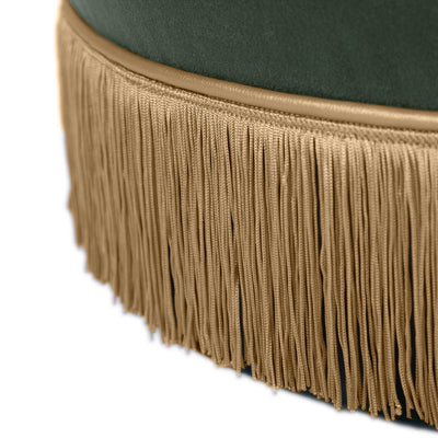 product image for Lakka Velvet Ottoman in Green 95