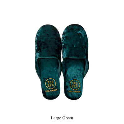 product image for Velvet Slipper Large in Green 63