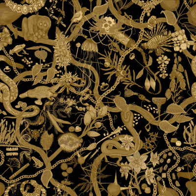 product image of Glamour Life Wallpaper in Black/Gold 521