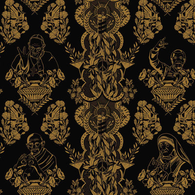 product image for Real Ones Wallpaper in Black/Gold 78