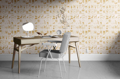 product image for What's Your Sign Wallpaper in Off-White/Gold 86
