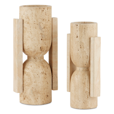 product image for Stone Vase Face To Face Set Of 2 By Currey Company Cc 1200 0815 1 60