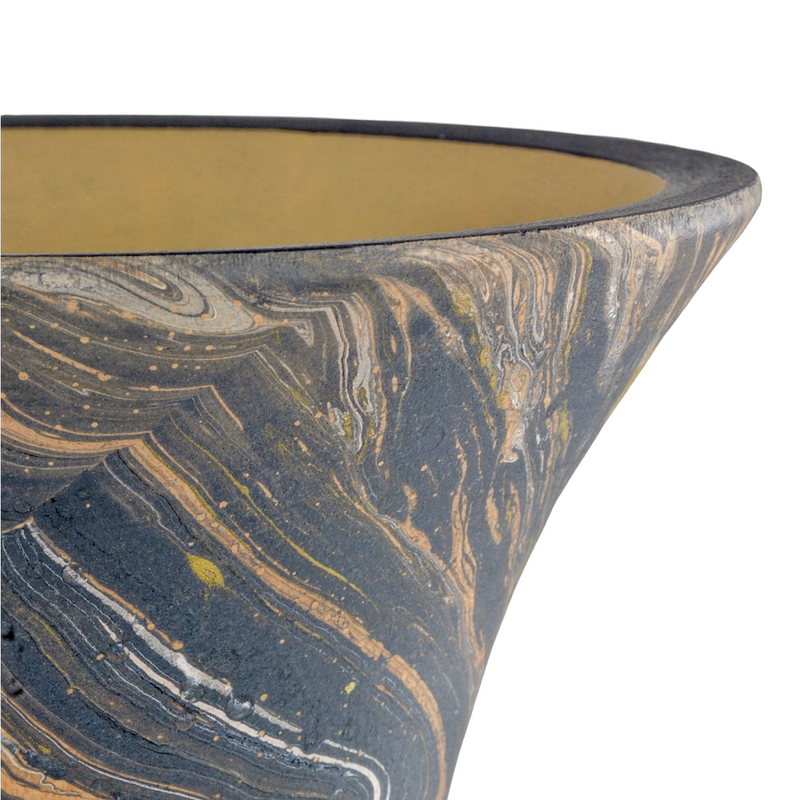 media image for Brown Marbleized Vase By Currey Company Cc 1200 0730 4 295