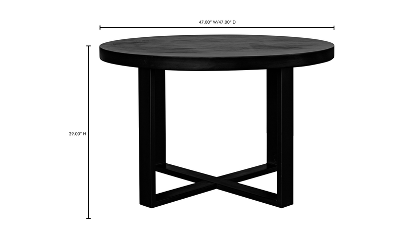 media image for Jedrik Round Outdoor Dining Table 2 210