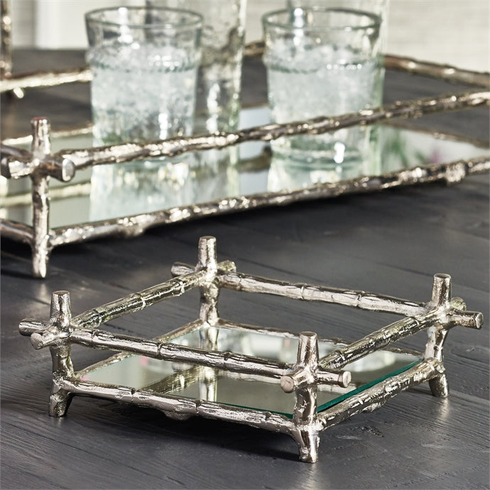 media image for Brentwood Mirrored Cocktail Napkin Tray design by shopbarclaybutera 235