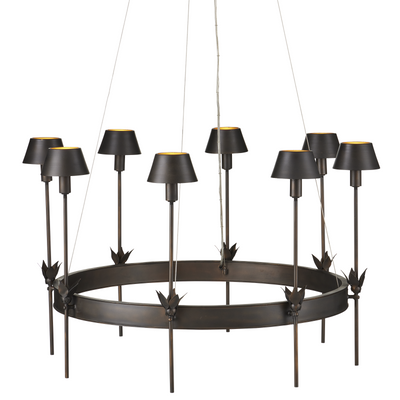 product image of Coterie Bronze Chandelier By Currey Company Cc 9000 1082 1 548
