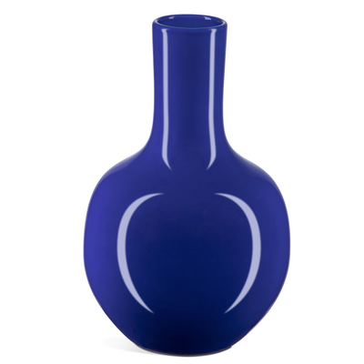 product image for Ocean Blue Long Neck Vase By Currey Company Cc 1200 0704 1 76
