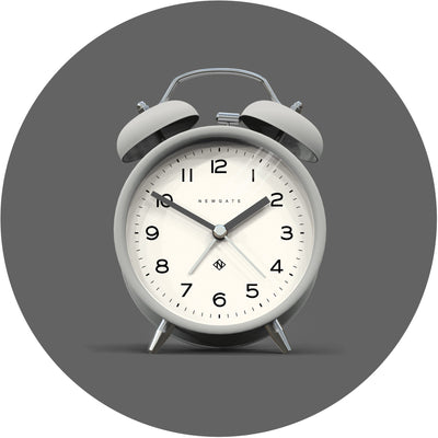 product image for charlie bell echo alarm clock in posh grey design by newgate 1 26