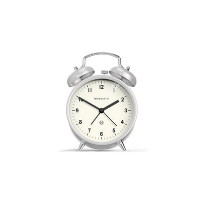 product image of charlie bell alarm clock in burnished stainless steel design by newgate 1 598