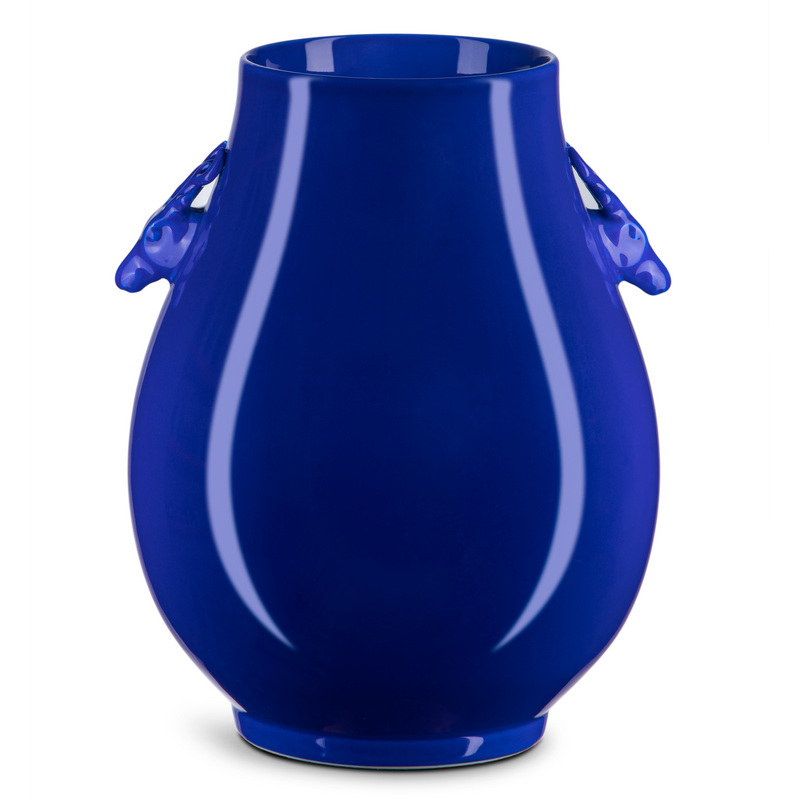 media image for Ocean Blue Deer Ears Vase By Currey Company Cc 1200 0701 1 224