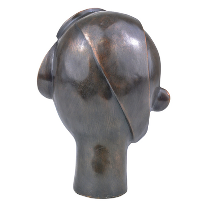 product image for Cubist Head Bronze By Currey Company Cc 1200 0720 4 13