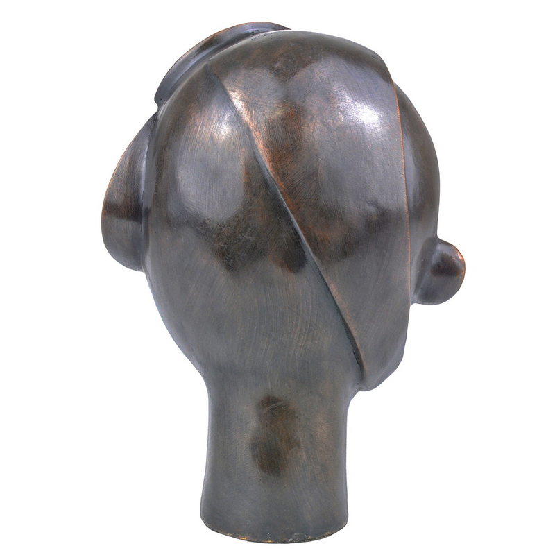 media image for Cubist Head Bronze By Currey Company Cc 1200 0720 4 236