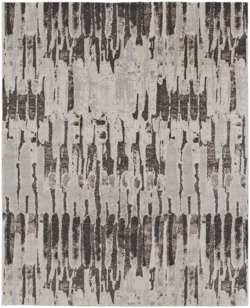 media image for Kayden Abstract Gray/Charcoal Gray Rug - Open Box 1 275