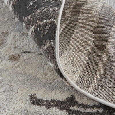 product image for Kayden Abstract Gray/Charcoal Gray Rug - Open Box 3 73