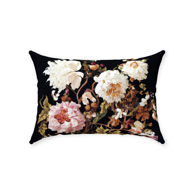 media image for Antique Floral Throw Pillow 271