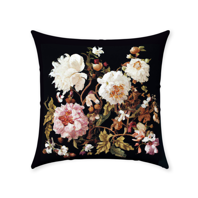 media image for Antique Floral Throw Pillow 21