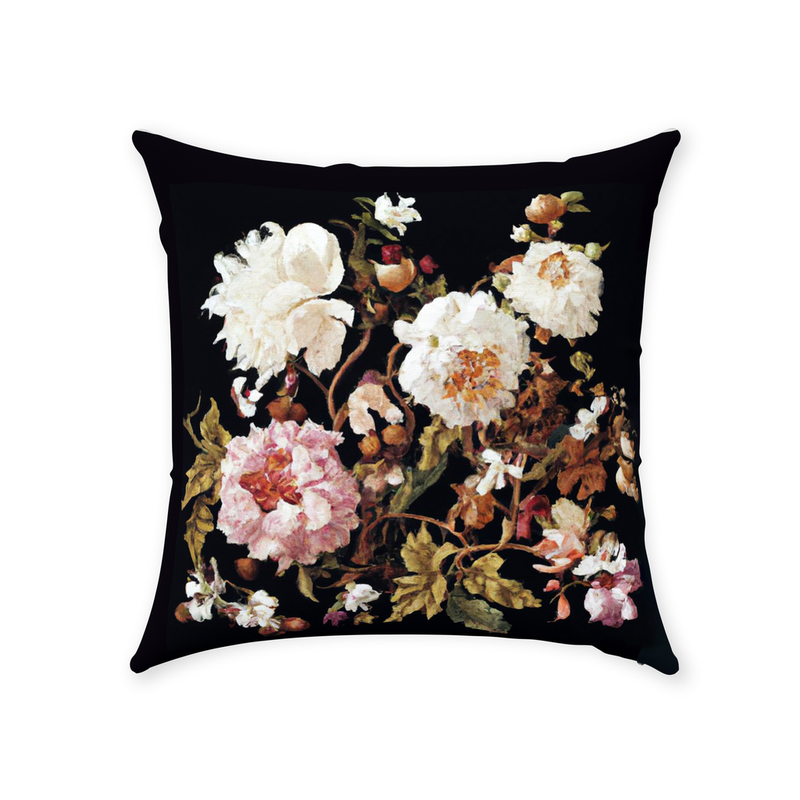 media image for Antique Floral Throw Pillow 247