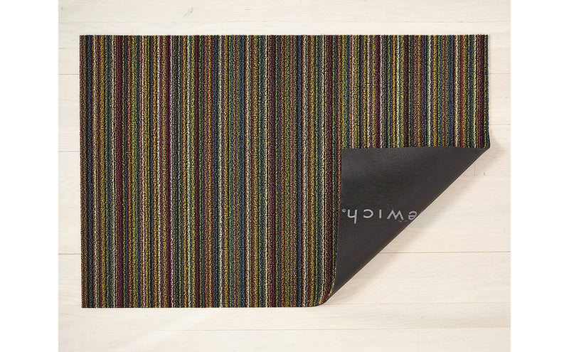 media image for Skinny Stripe Shag Mats in Various Colors & Sizes 284