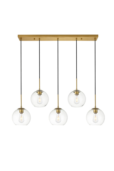 product image for Baxter 5 Light Pendant Living District Ld2226Bk 5 18