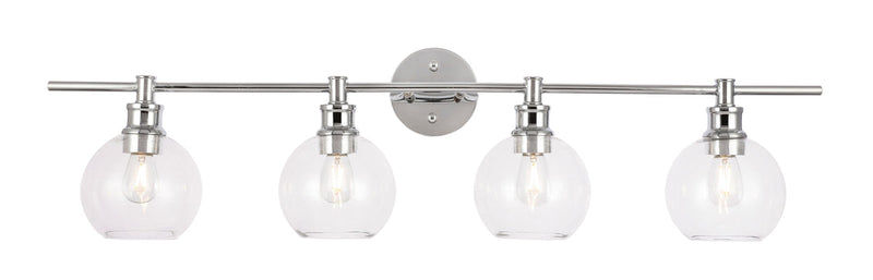 media image for Collier 4 Light Bath Sconces Living District Ld2322Bk 53 242