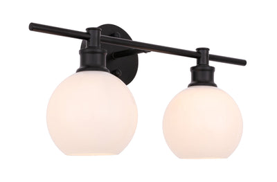 product image for Collier 2 Light Bath Sconces Living District Ld2314Bk 86 26