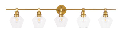 product image for Gene 5 Light Bath Sconces Living District Ld2324Bk 56 30