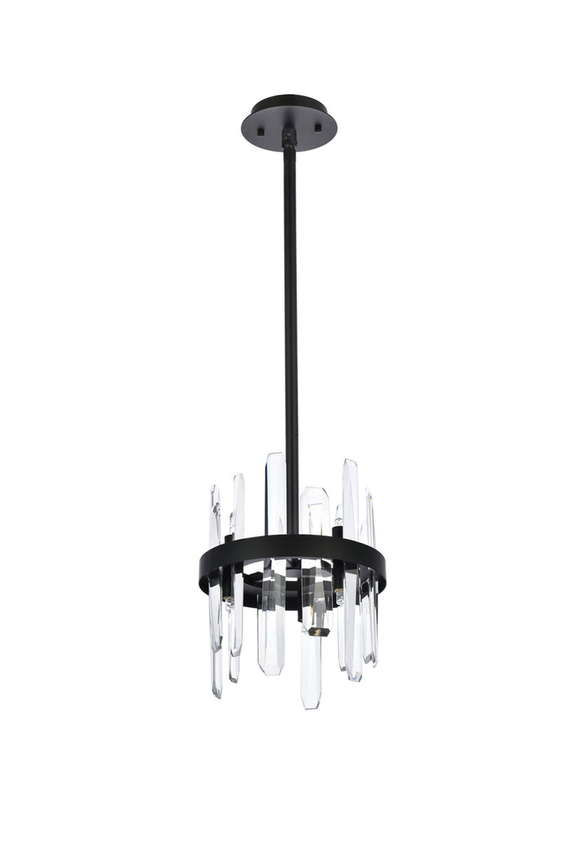 media image for Serena 6 Light Pendant Elegant Lighting 2200D10Bk 31 232