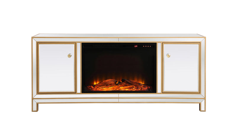 media image for Reflexion Tv Cabinet With Fireplace Elegant Decor Mf701G F1 1 215