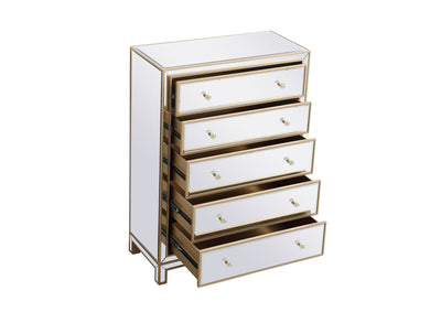 product image for Reflexion Cabinet Tall 5 Drawer Elegant Furniture Lighting Mf72026 19 14