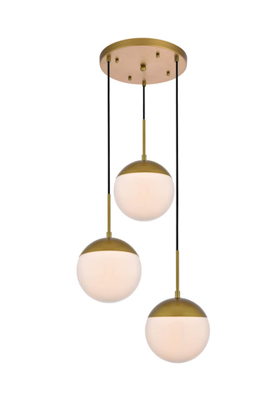 product image for Eclipse 3 Light Pendant Living District Ld6122Bk 17 6