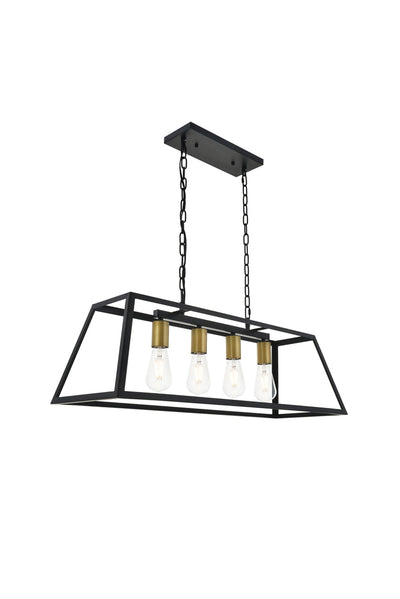 product image for Resolute 4 Light Pendant Living District Ld4061D32Bk 17 56