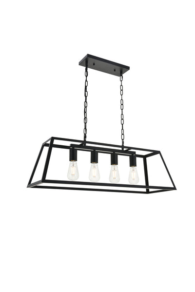 product image for Resolute 4 Light Pendant Living District Ld4061D32Bk 16 61