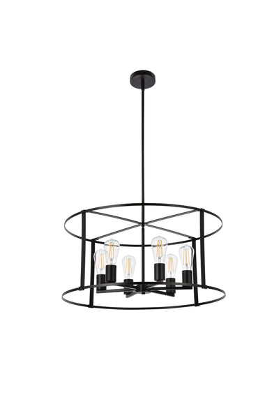 product image for Agnys 6 Light Pendant Living District Ld7058D26Bk 11 60