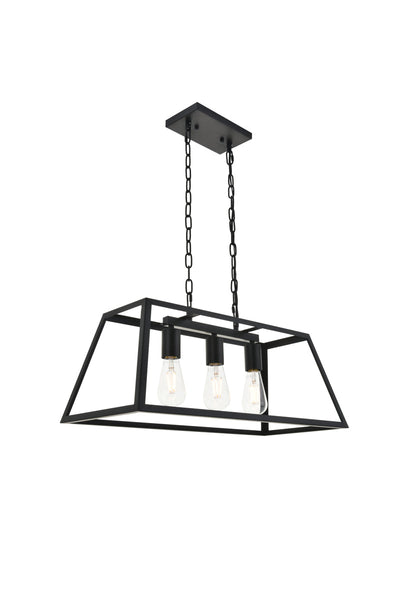 product image for Resolute 3 Light Pendant Living District Ld4061D25Bk 13 49