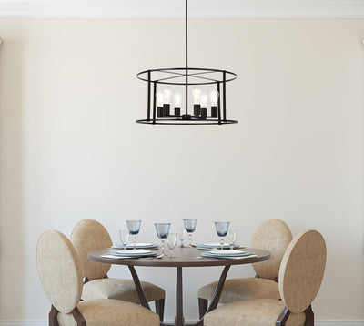 product image for Agnys 6 Light Pendant Living District Ld7058D26Bk 13 97