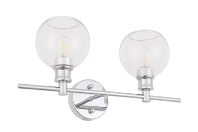 product image for Collier 2 Light Bath Sconces Living District Ld2314Bk 35 21