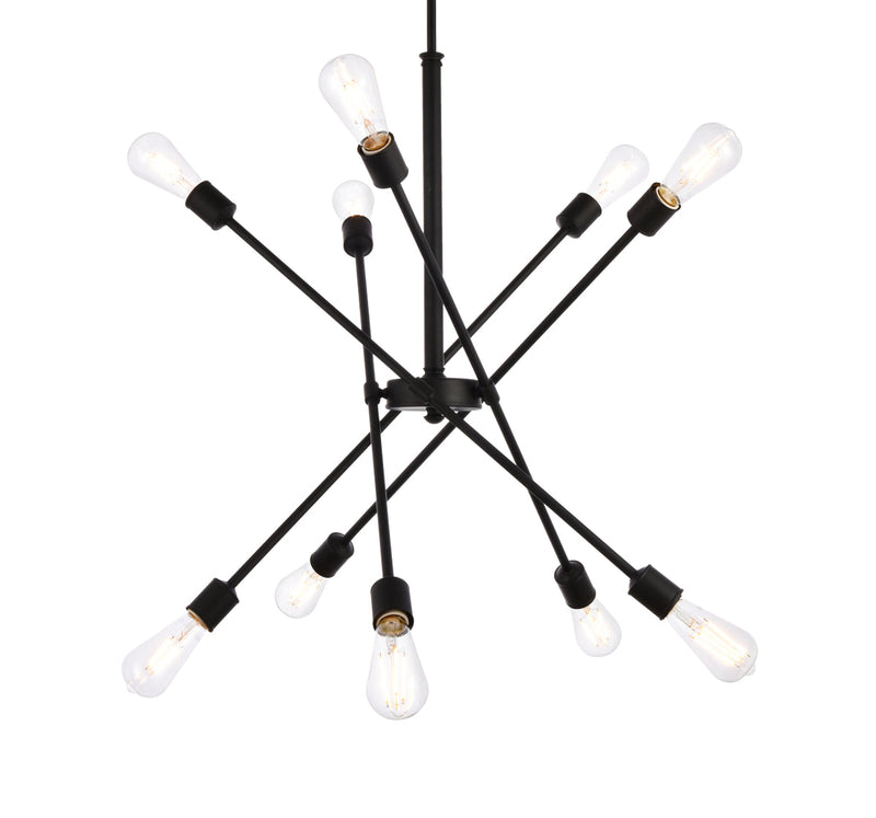 media image for Axel 10 Light Pendant Living District Ld8019D28Br 6 233