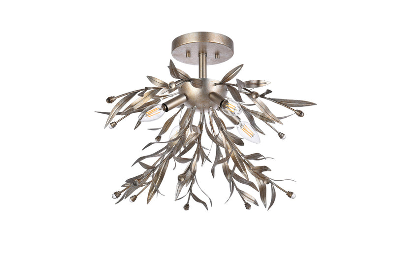 media image for Priscilla 4 Light Flush Mount Living District Ld810F19Bk 33 253