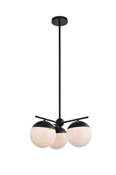 product image for Eclipse 3 Light Pendant Living District Ld6122Bk 19 55