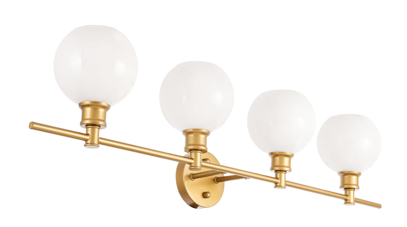 media image for Collier 4 Light Bath Sconces Living District Ld2322Bk 46 23