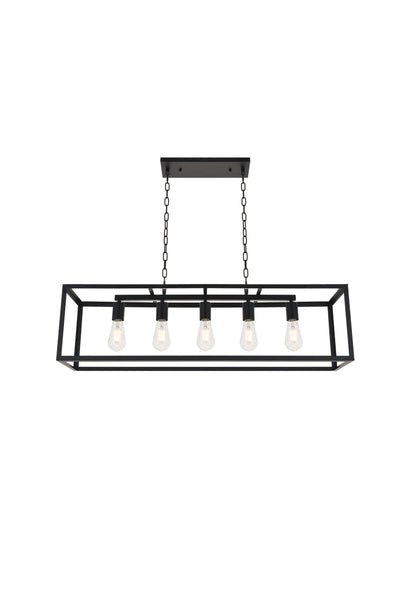 product image for Resolute 5 Light Pendant Living District Ld4061D38Bk 9 79