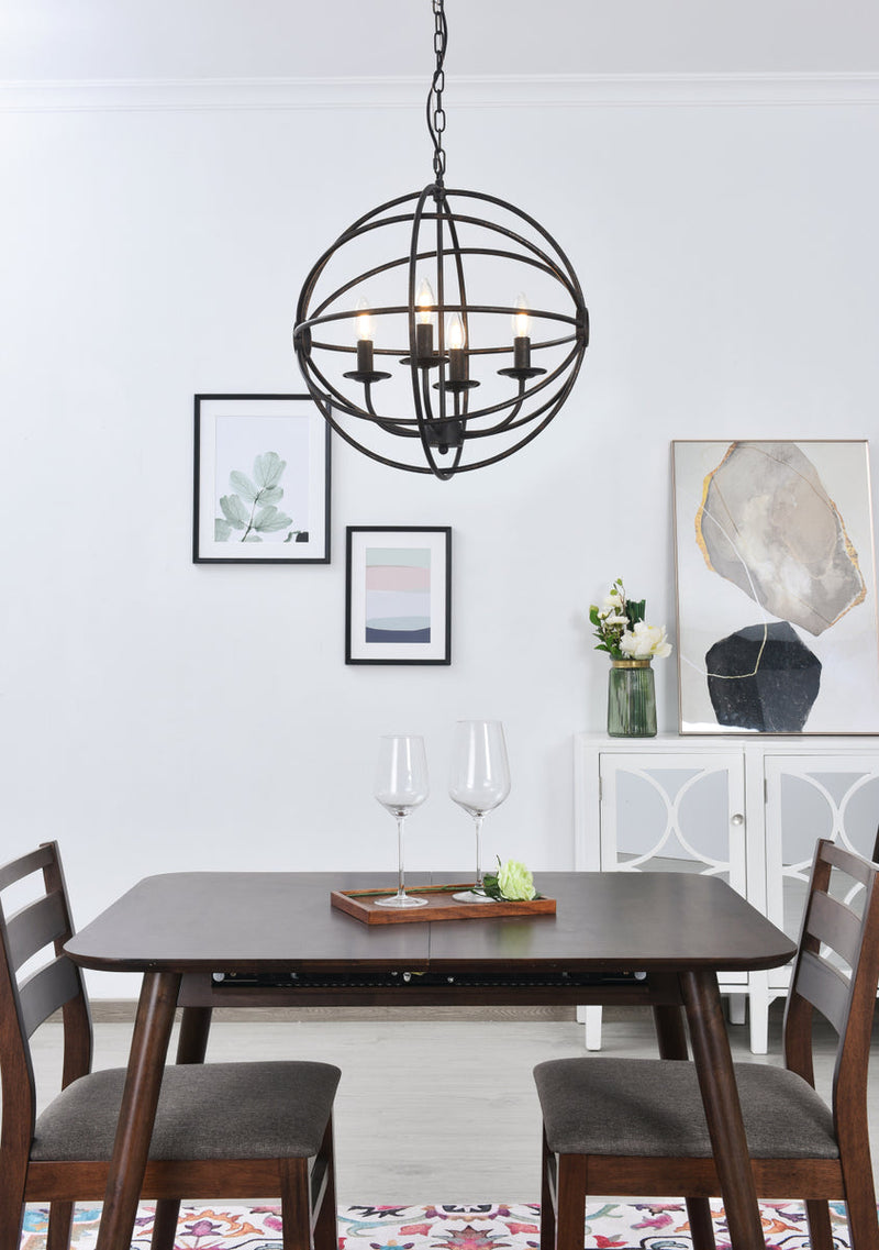 media image for Octavia 4 Light Pendant Living District Ld4006D18Brd 30 234