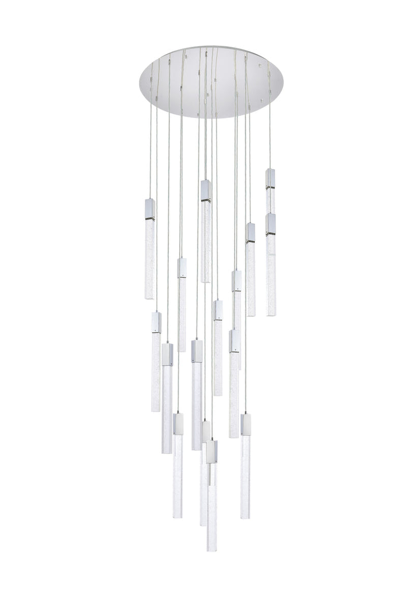 media image for Weston 16 Light Pendant Elegant Lighting 2066G30Bk 35 249