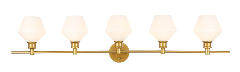 media image for Gene 5 Light Bath Sconces Living District Ld2324Bk 4 265