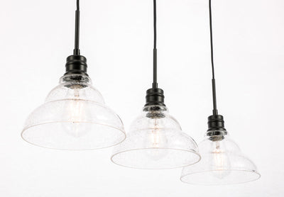 product image for Clive 3 Light Pendant Living District Ld6222Bk 22 58