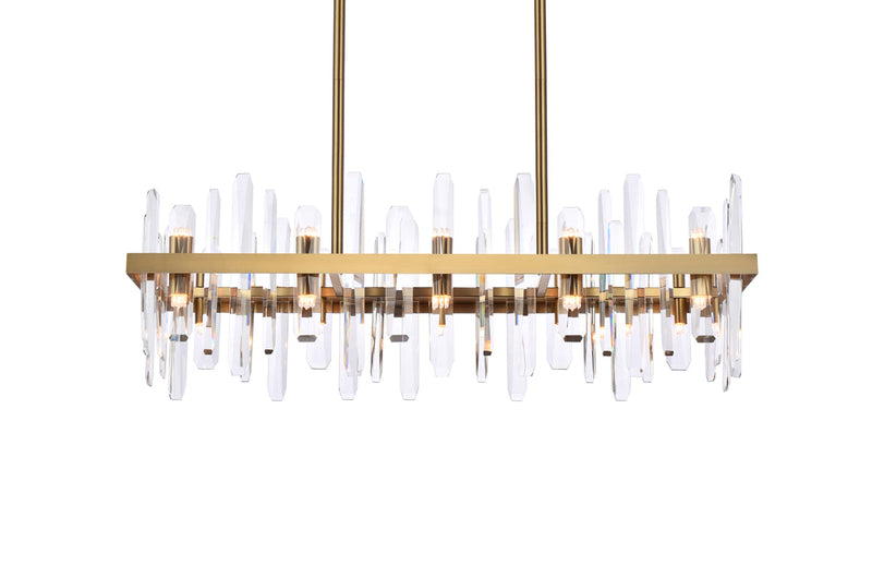 media image for Serena 20 Light Chandelier Elegant Lighting 2200G36Bk 6 218