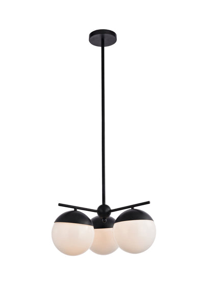 product image for Eclipse 3 Light Pendant Living District Ld6122Bk 8 74