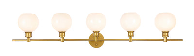 product image for Collier 5 Light Bath Sconces Living District Ld2326Bk 4 8